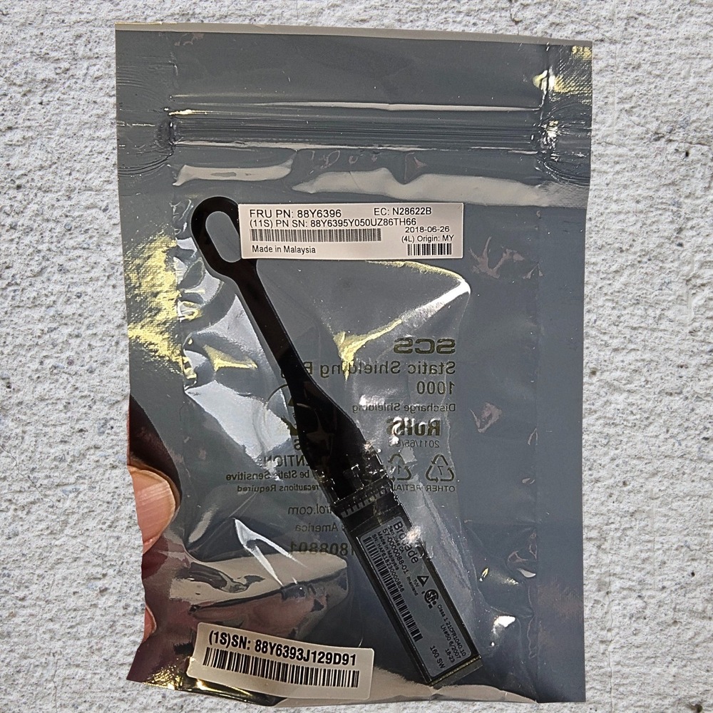 LENOVO Brocade 16GB SFP | Transceiver Module | Mfr. Model No. 88Y6396 New Sealed